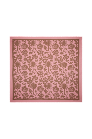 ANIMAL KINGDOM MODAL TWILL SCARF PINK