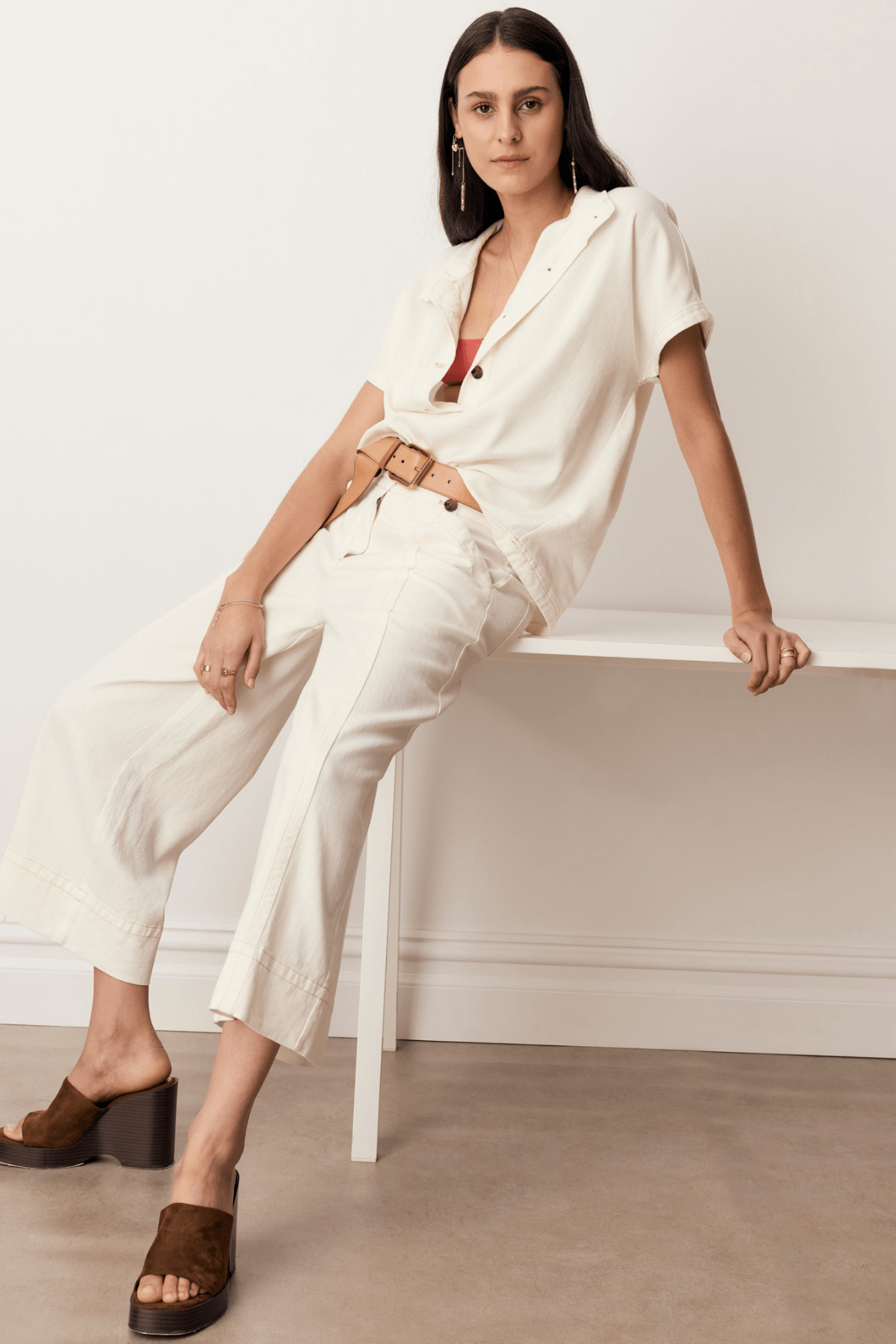 ANISE CROP PANT CHALK