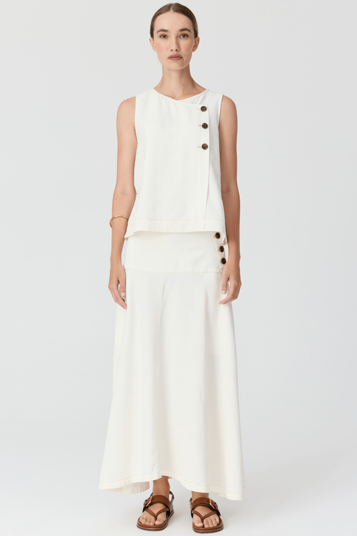 ANISE BUTTON TANK CHALK