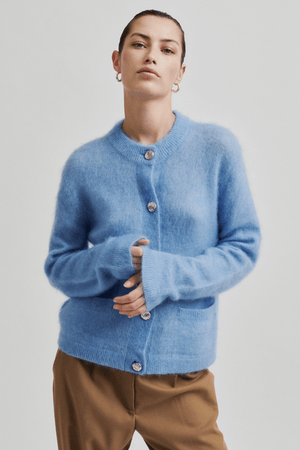 ANNELEEN KNIT CARDIGAN VISTA BLUE