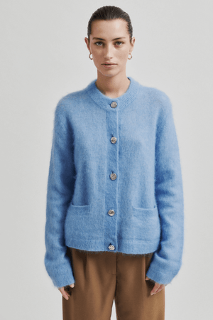 ANNELEEN KNIT CARDIGAN VISTA BLUE