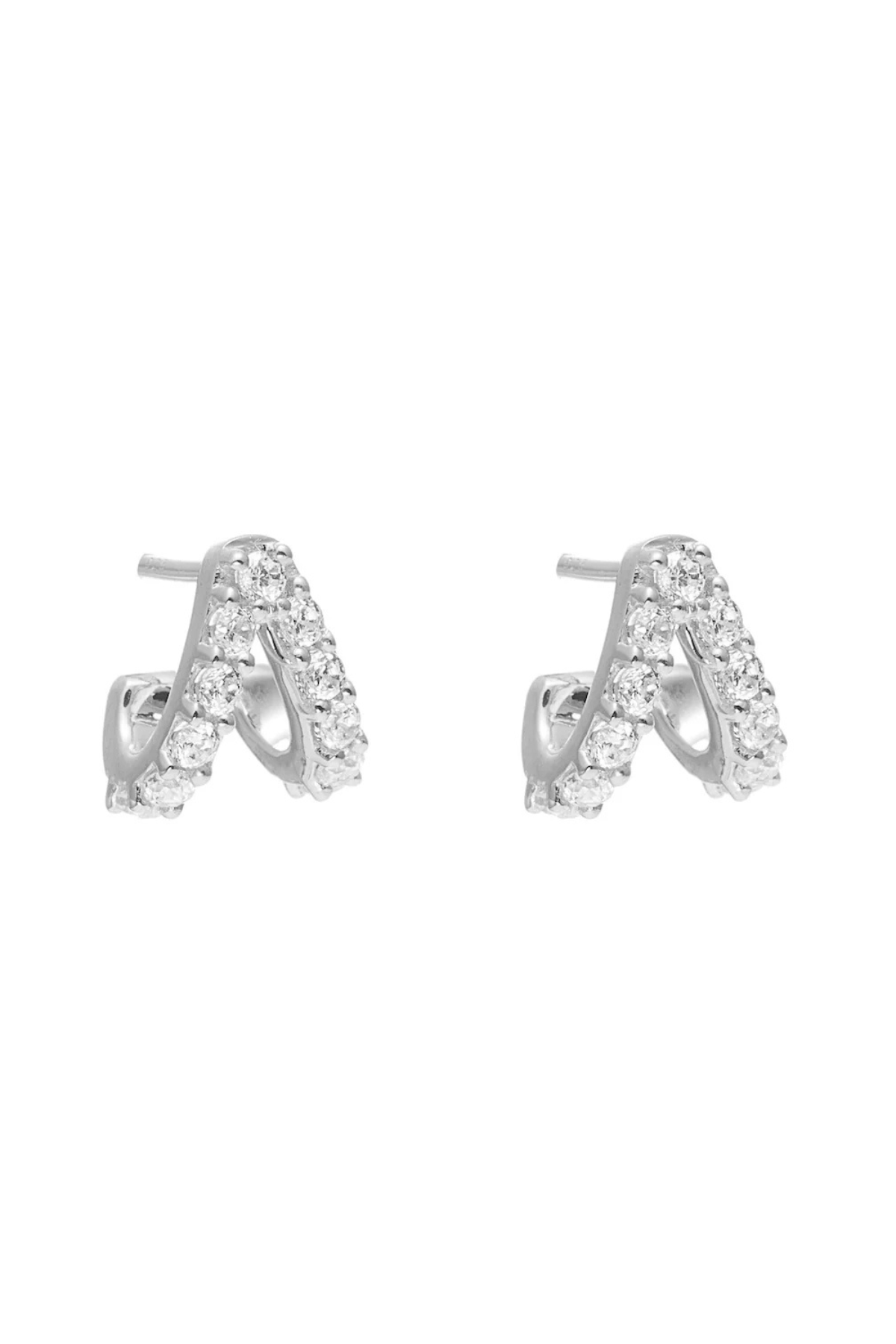ARIA HOOPS CZ/SILVER