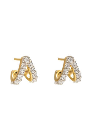 ARIA HOOPS CZ/GOLD