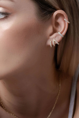 ARIA HOOPS CZ/SILVER