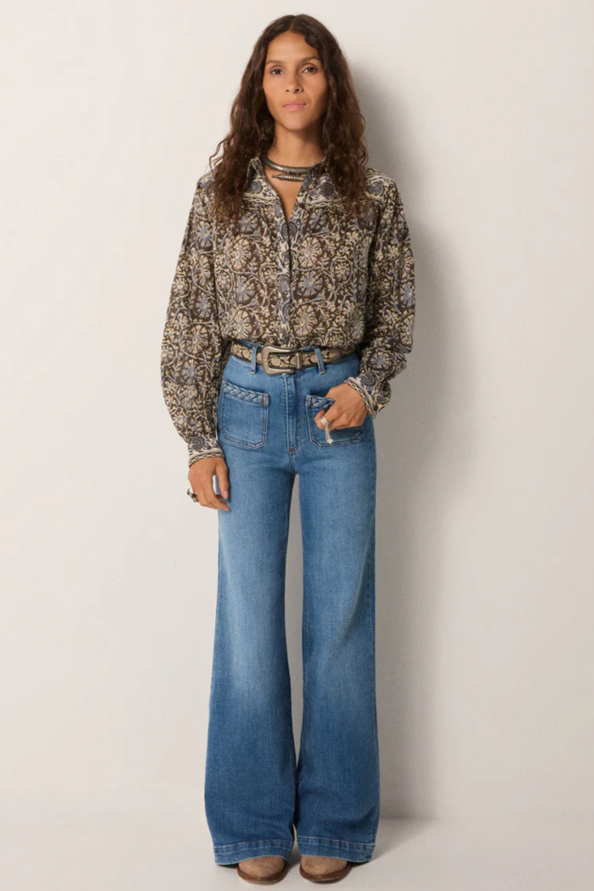 AMRIT BLOUSE BLUE ORCHID