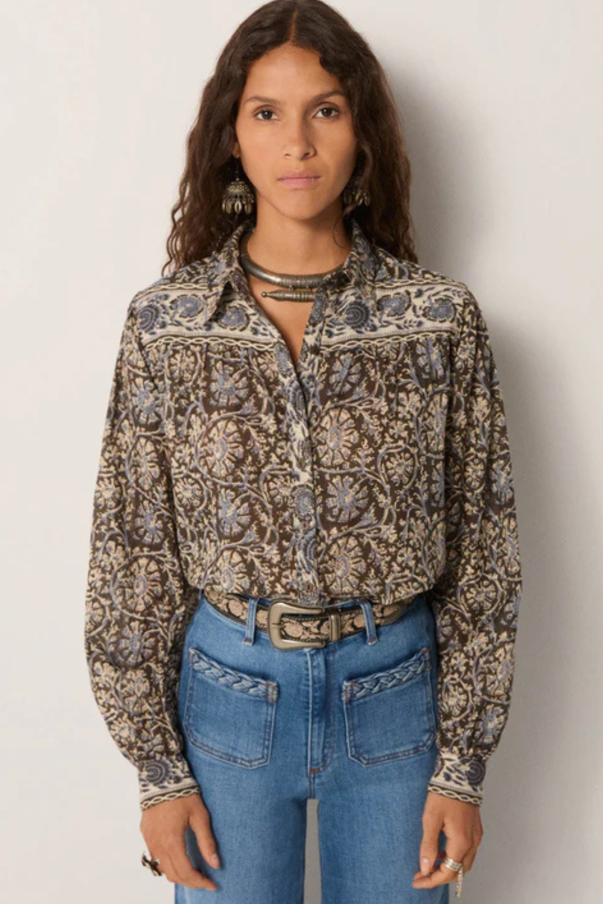 AMRIT BLOUSE BLUE ORCHID