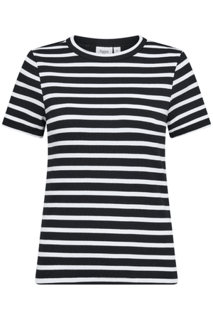 ASTER SS T-SHIRT BLACK WHITE STRIPE
