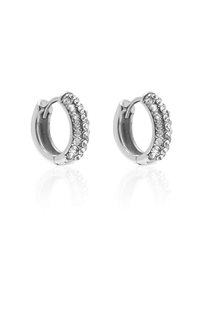 ASTRA HOOP EARRINGS SILVER
