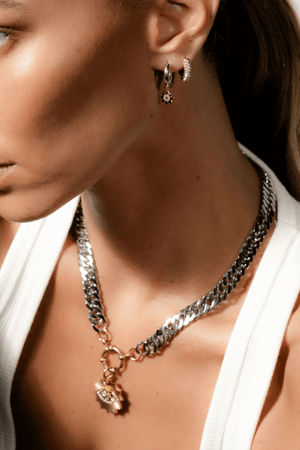 ASTRA HOOP EARRINGS SILVER