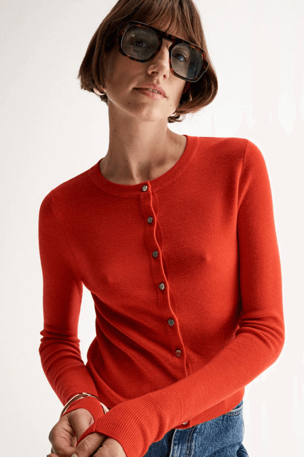ASTRID CARDI RED