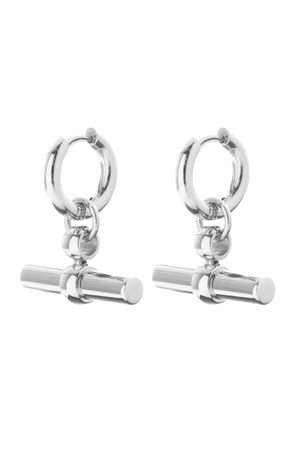 ATLAS HOOP EARRINGS SILVER