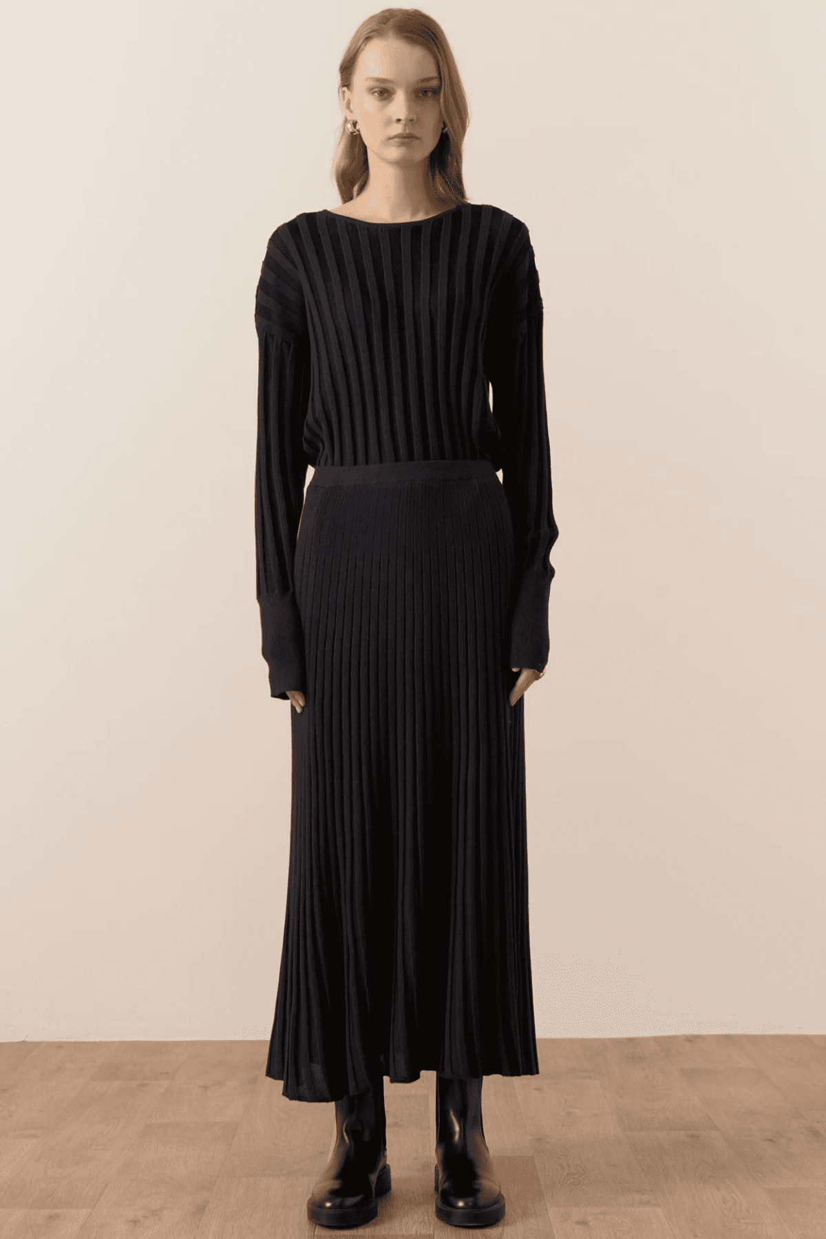 ATRIUM RIBBED TOP INK/BLACK