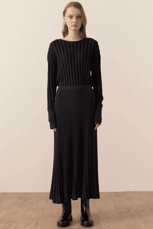 ATRIUM RIBBED TOP INK/BLACK