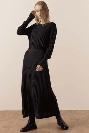 ATRIUM RIBBED TOP INK/BLACK