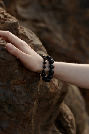 AURORA BRACELET BLACK/SILVER