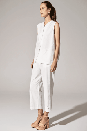 AVA DRAPED REVERSIBLE TANK WHITE