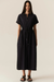 AVRID DRAWCORD DRESS INK