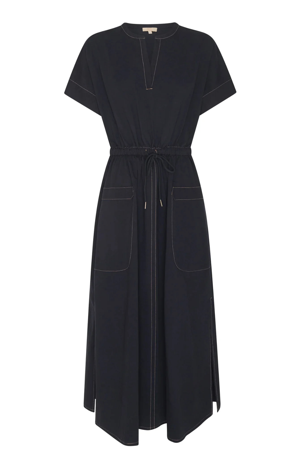 AVRID DRAWCORD DRESS INK