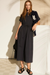 AVRID DRAWCORD DRESS INK