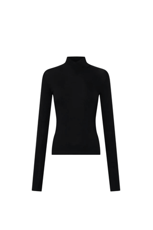 AXIAL LONG SLEEVE TOP BLACK