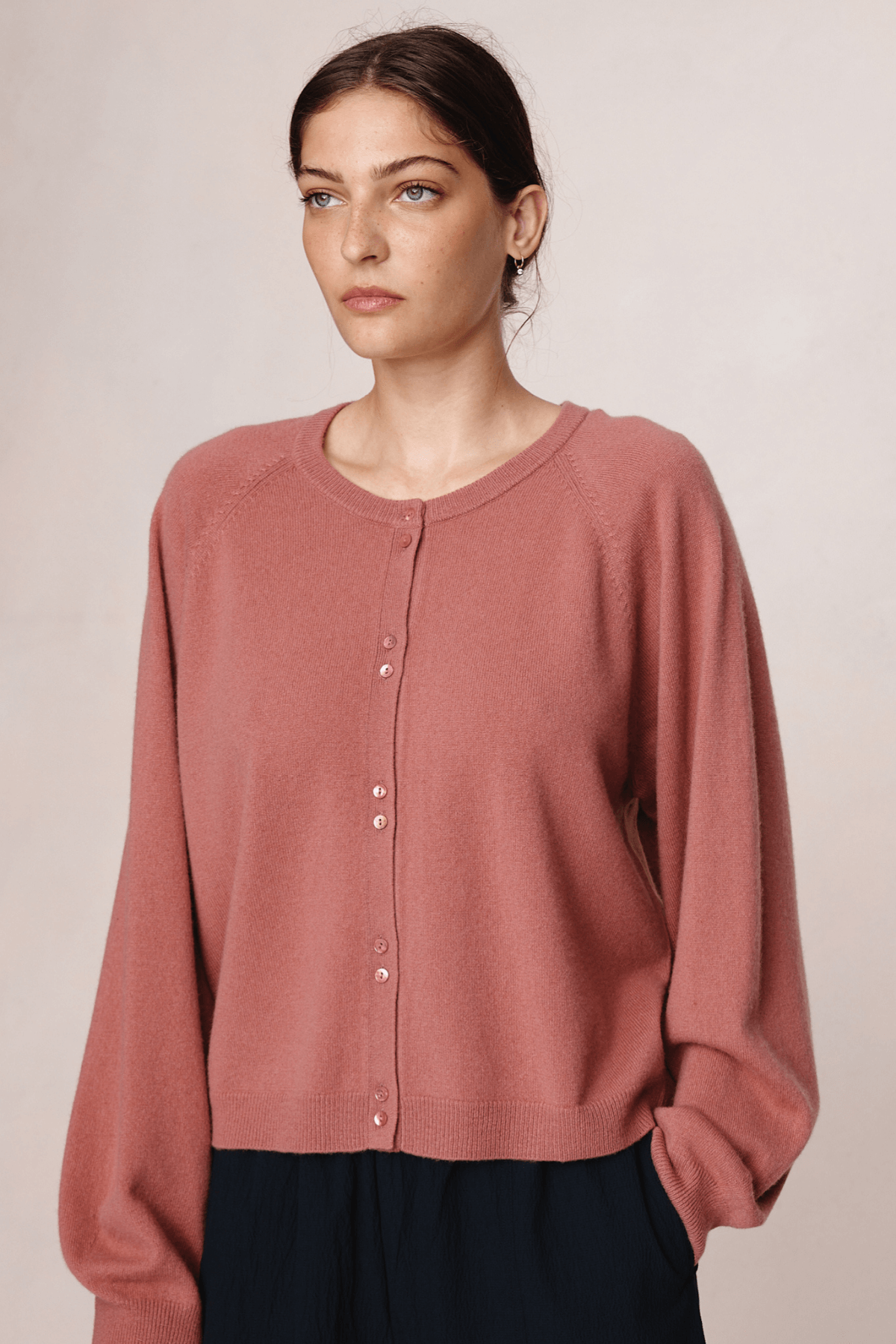 BABETTE CARDIGAN ROSEWOOD