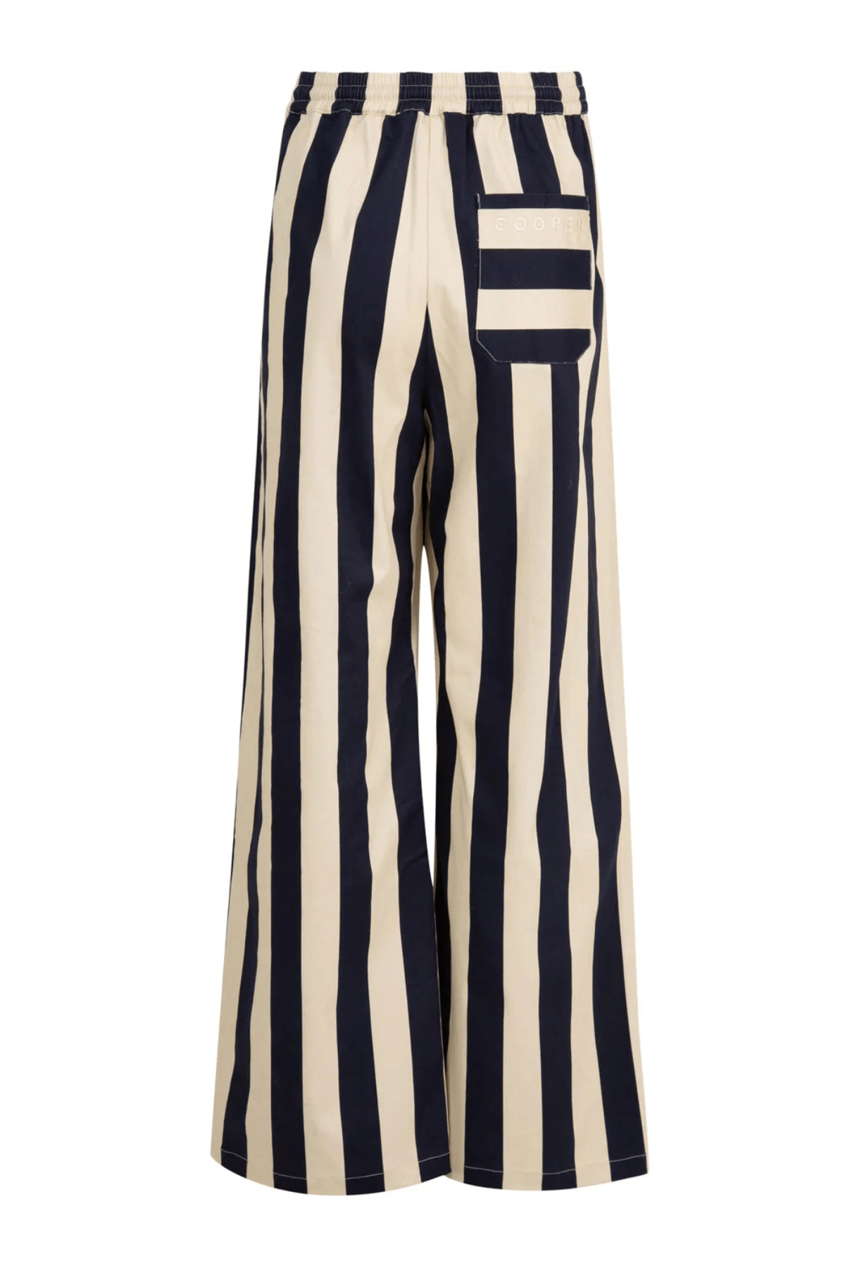 BACK TO TRACK TROUSER NAVY STRIPE