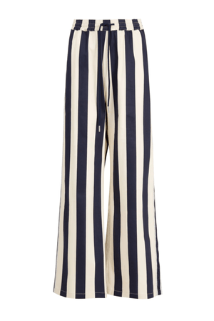 BACK TO TRACK TROUSER NAVY STRIPE