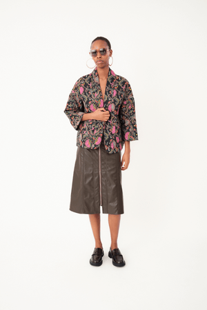 BARBRA JACKET LS FLOWER PRINT
