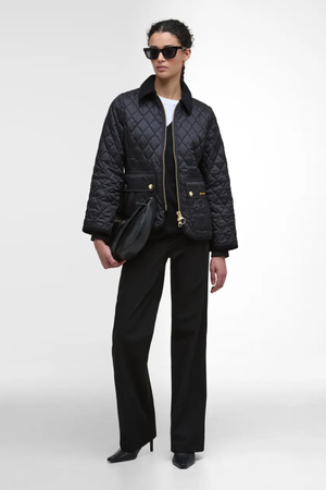 FITTED BEADNELL QUILTED JACKET BLACK/CLASSIC