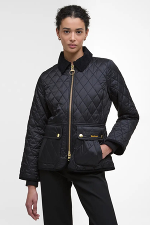 FITTED BEADNELL QUILTED JACKET BLACK/CLASSIC