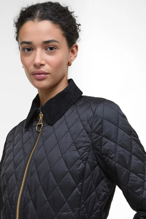 FITTED BEADNELL QUILTED JACKET BLACK/CLASSIC
