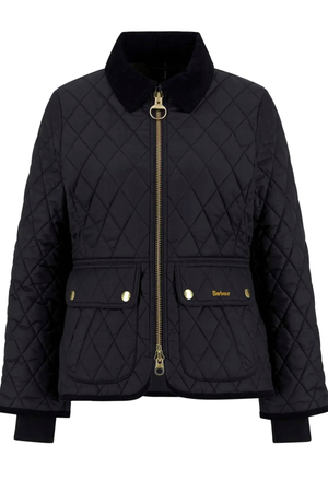 FITTED BEADNELL QUILTED JACKET BLACK/CLASSIC