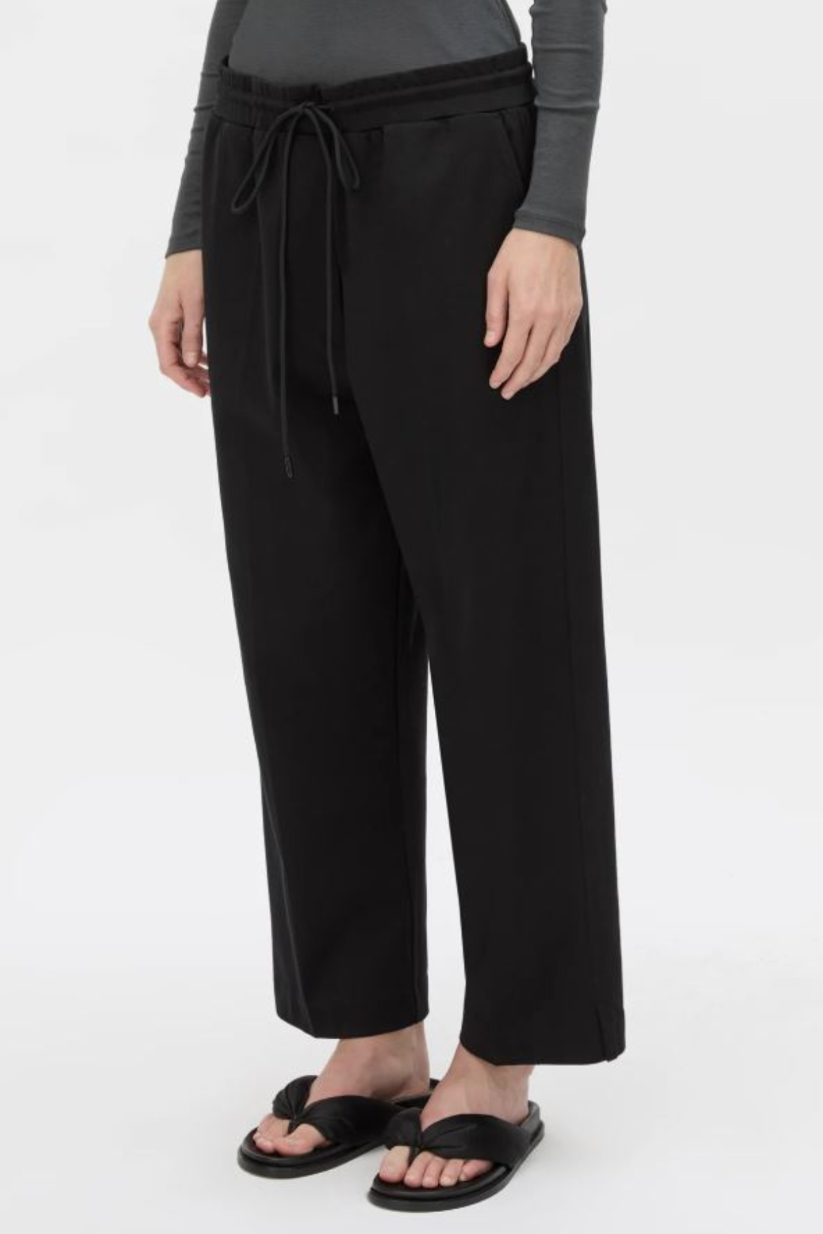 BEAU TAPERED CROP PANT BLACK