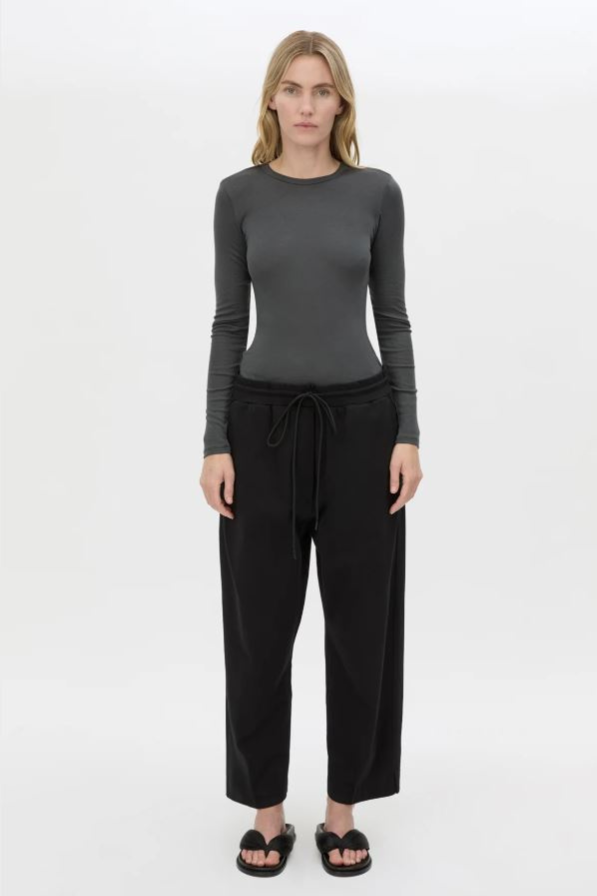 BEAU TAPERED CROP PANT BLACK