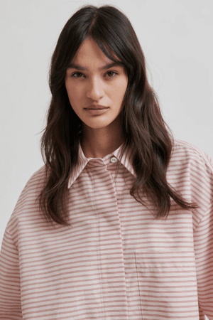 BECKA BUTTON FRONT SHIRT SEPIA ROSE