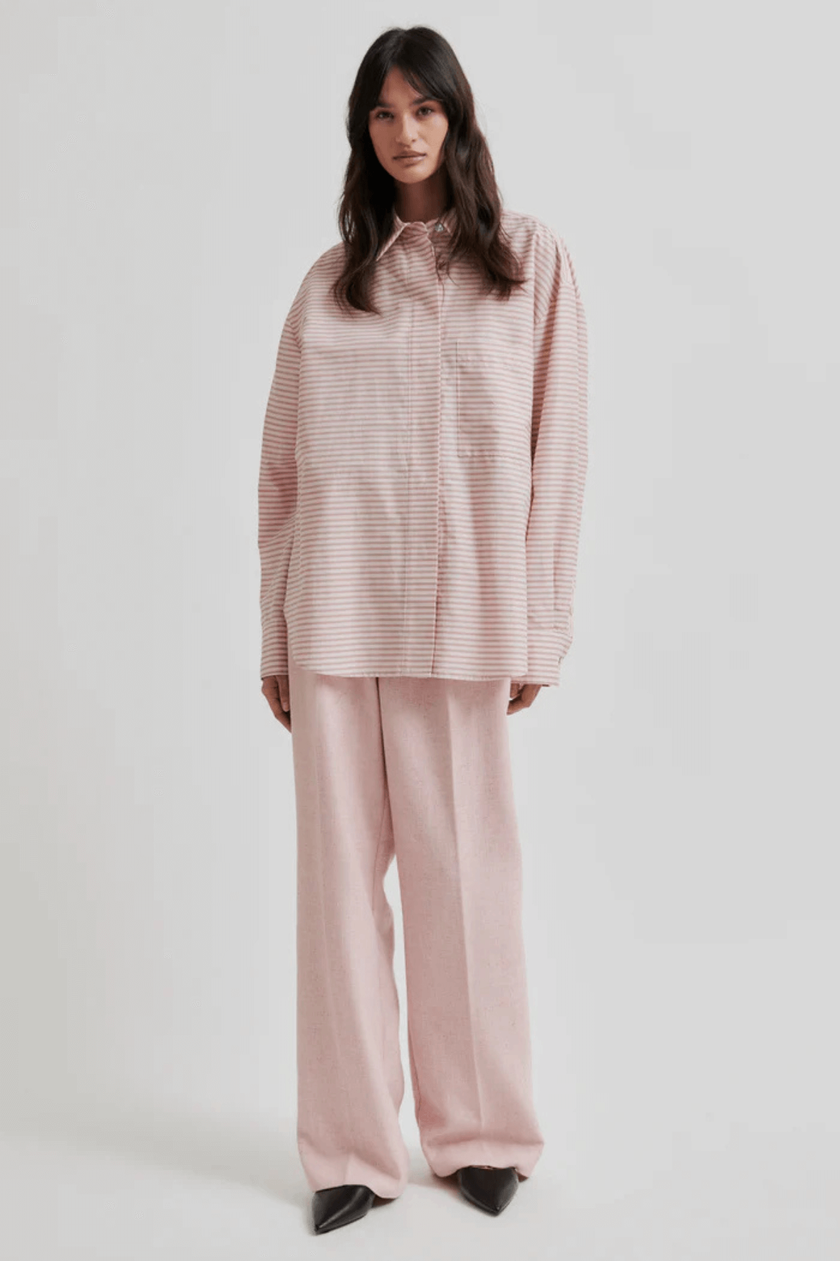 BECKA BUTTON FRONT SHIRT SEPIA ROSE