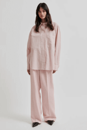 BECKA BUTTON FRONT SHIRT SEPIA ROSE