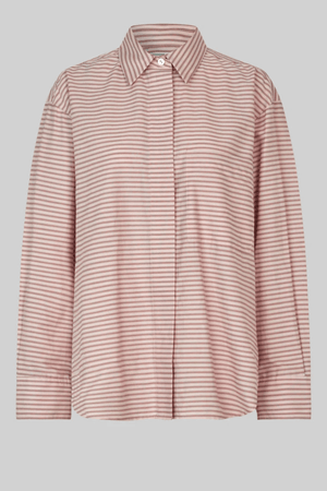 BECKA BUTTON FRONT SHIRT SEPIA ROSE