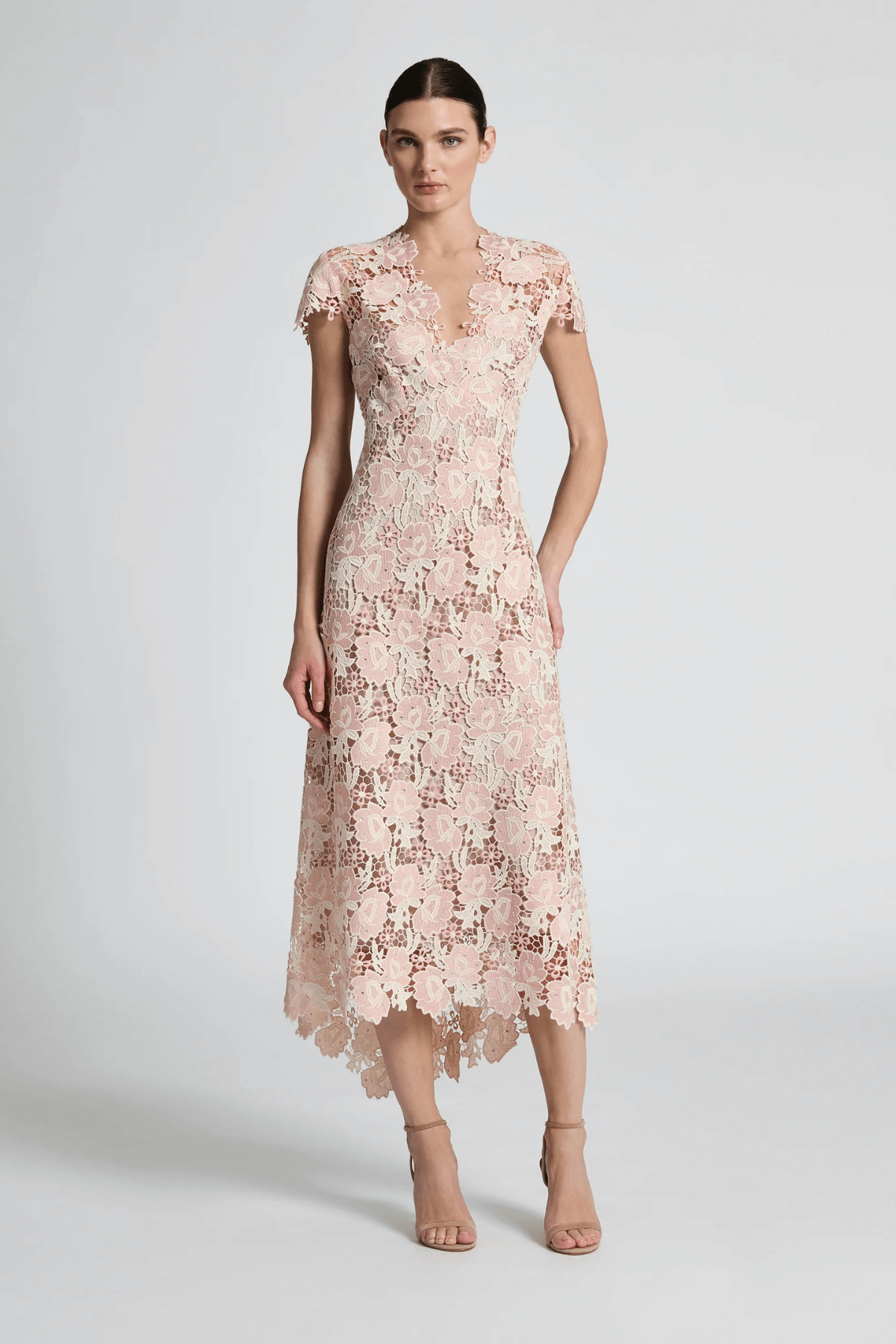 BELINDA DRESS BLUSH CREAM
