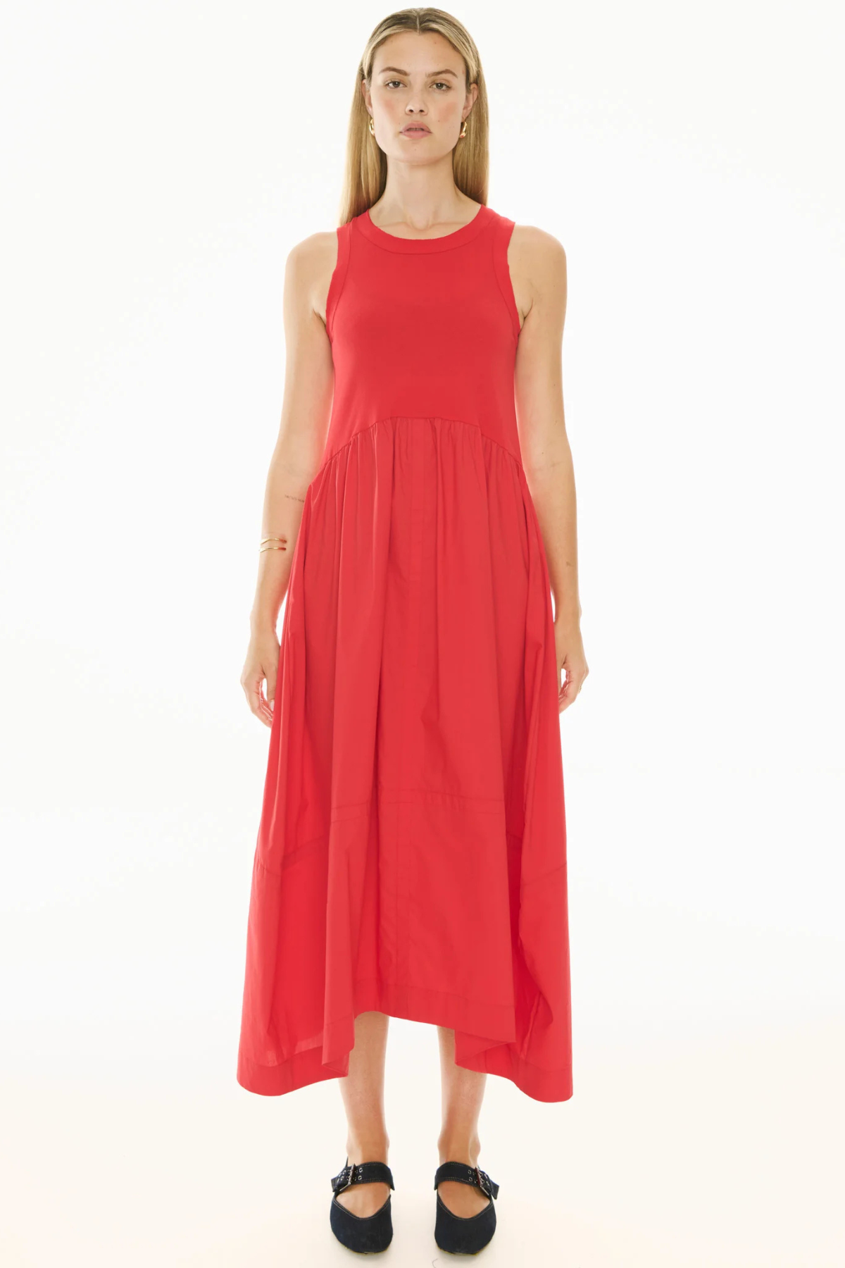 BELLE TANK DRESS RED