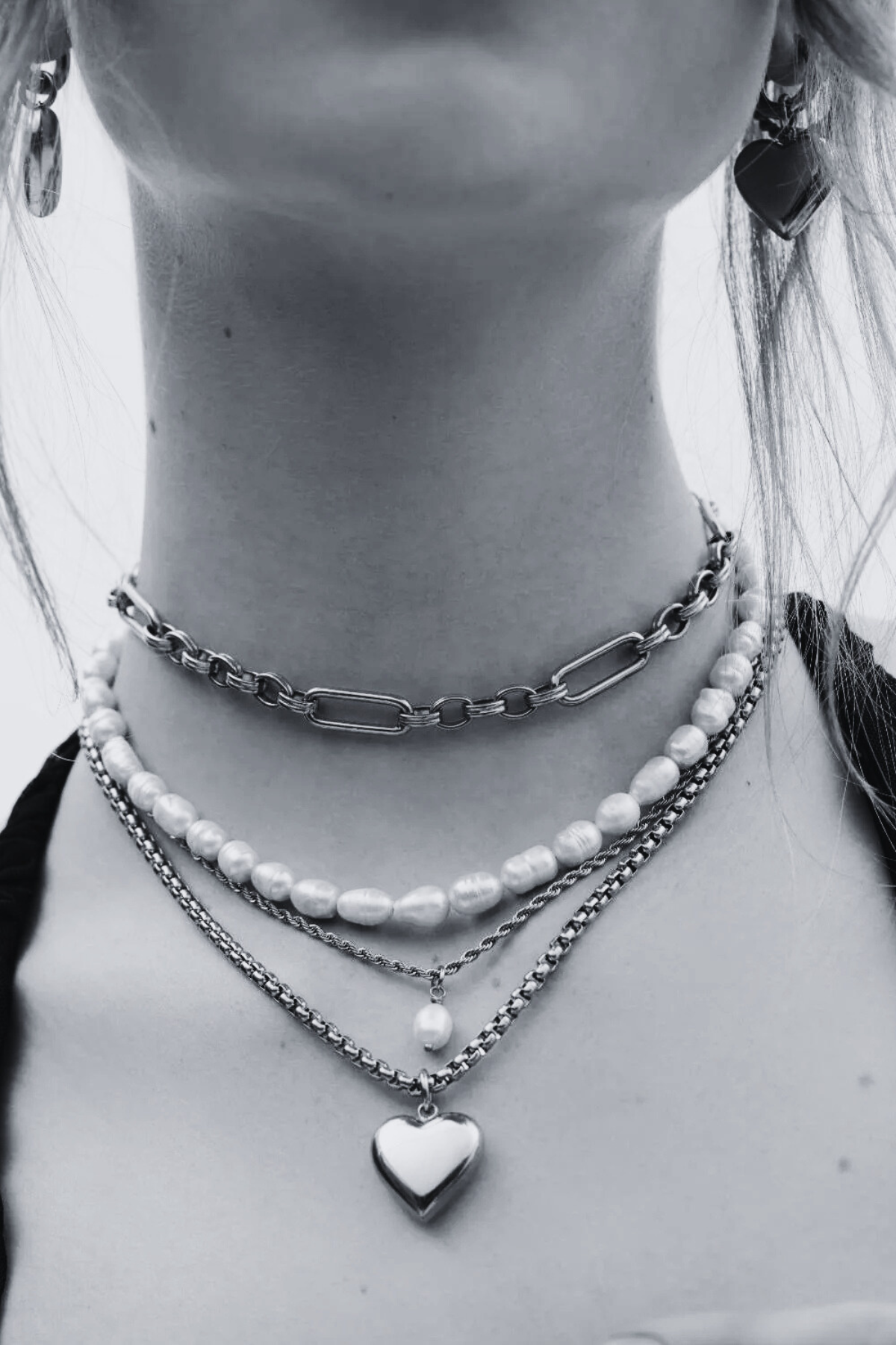 BISOUS NECKLACE SILVER