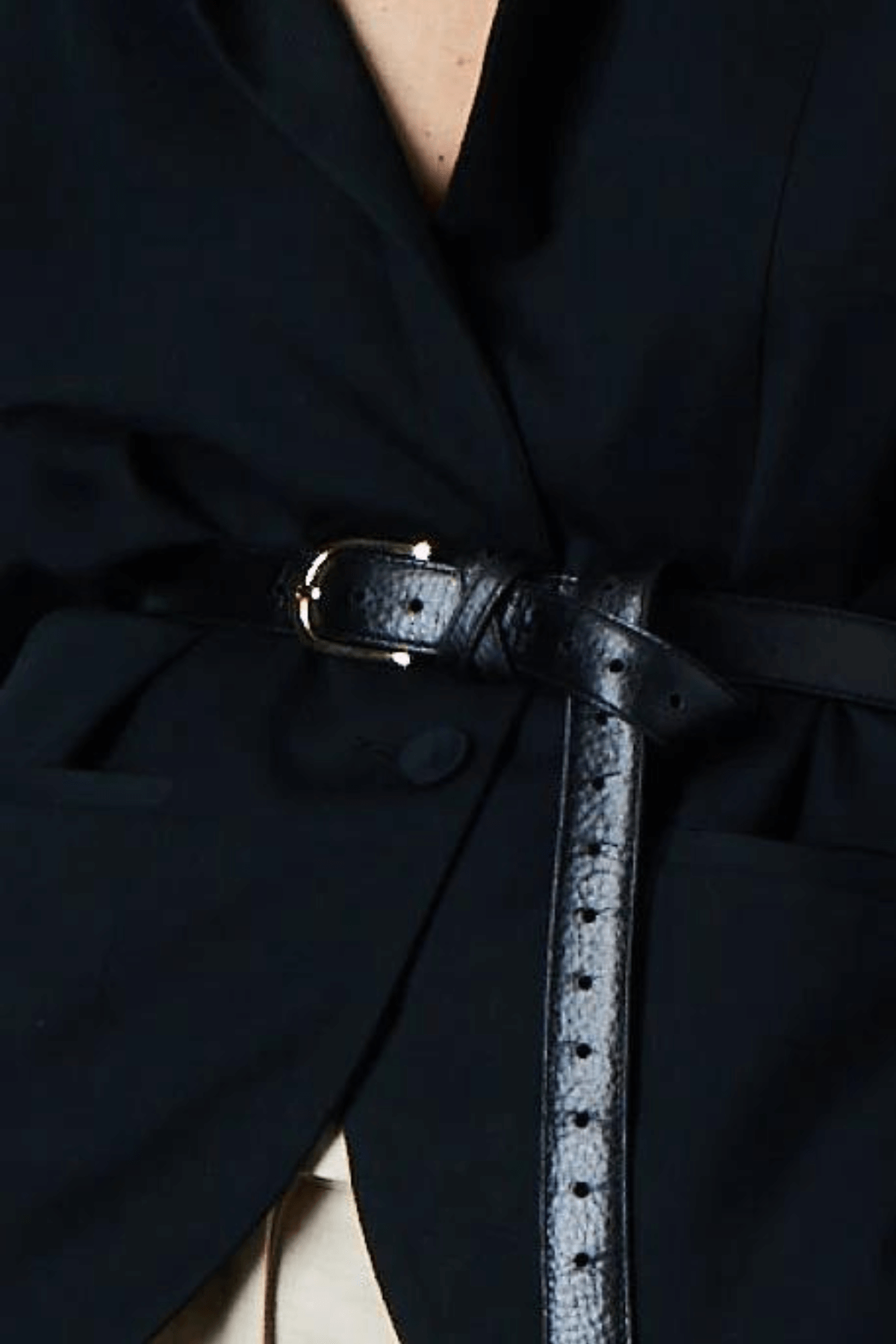 BOYFRIEND BELT BLACK/GOLD