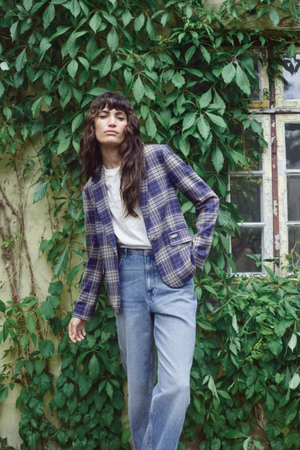 BLAKE CHEC BLAZER CROWN BLUE