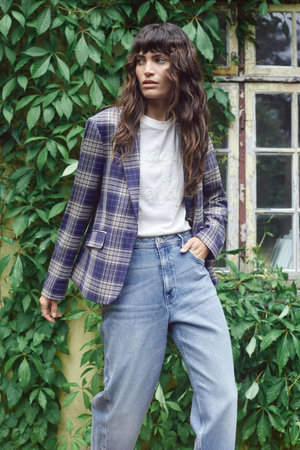 BLAKE CHEC BLAZER CROWN BLUE