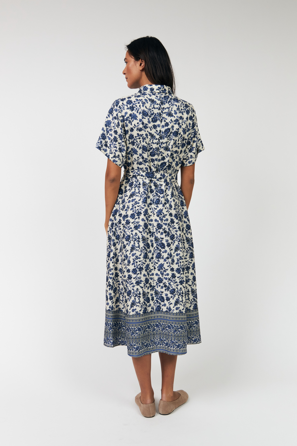 BLAKE MIDI DRESS BLUE