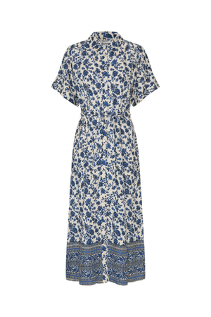 BLAKE MIDI DRESS BLUE