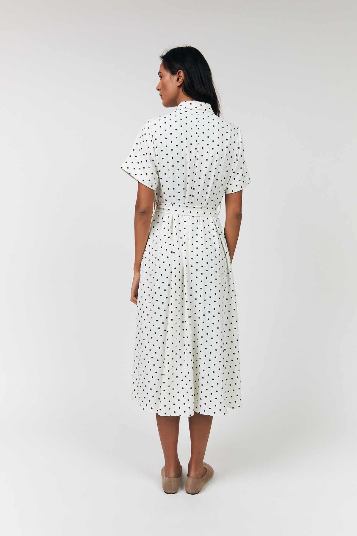 BLAKE MIDI DRESS DOT PRINT