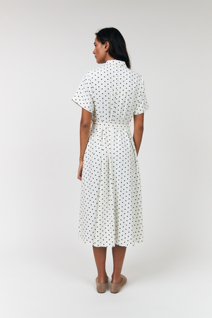 BLAKE MIDI DRESS DOT PRINT