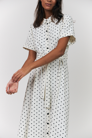 BLAKE MIDI DRESS DOT PRINT