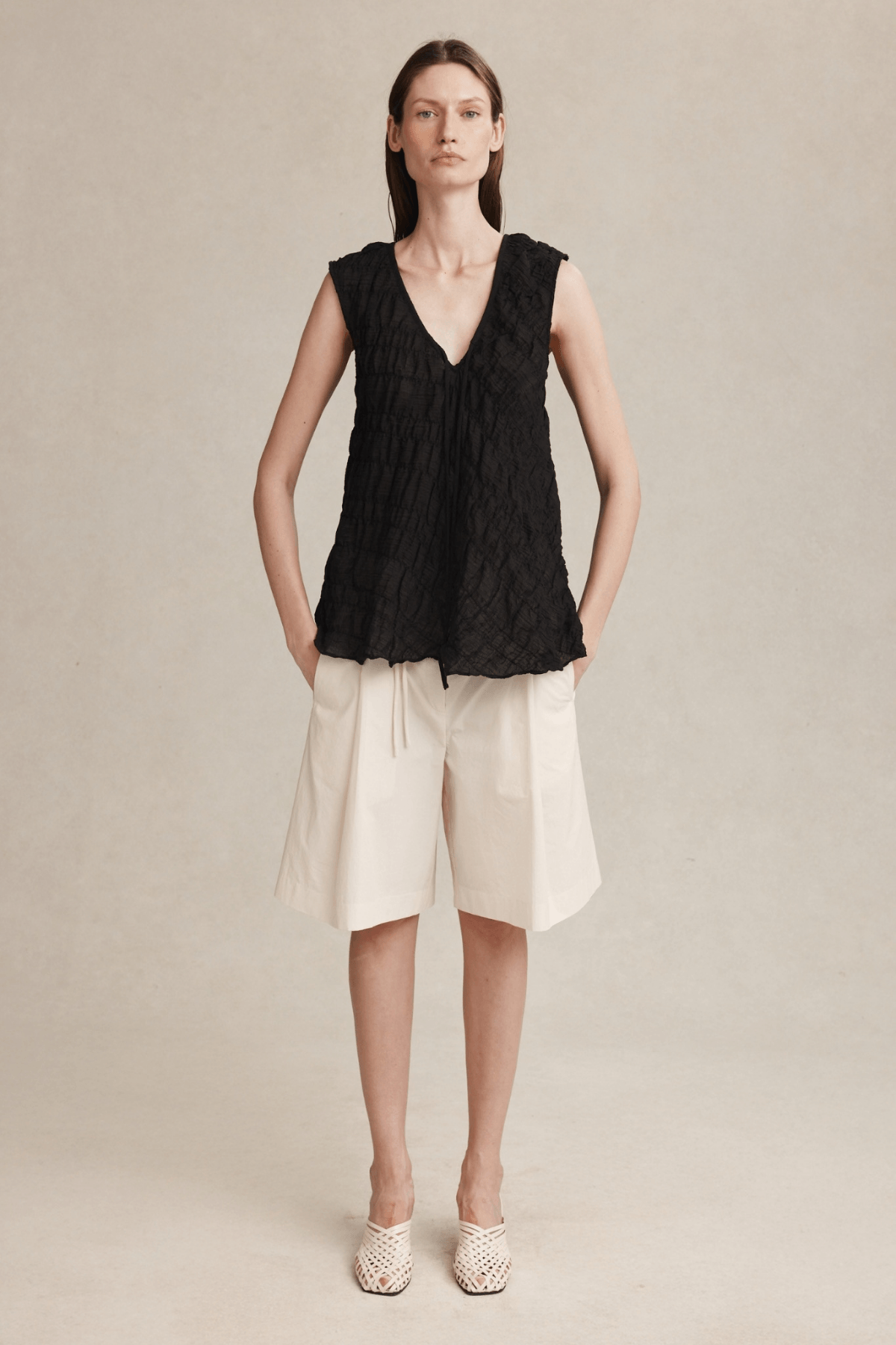 BLANCHE TOP BLACK
